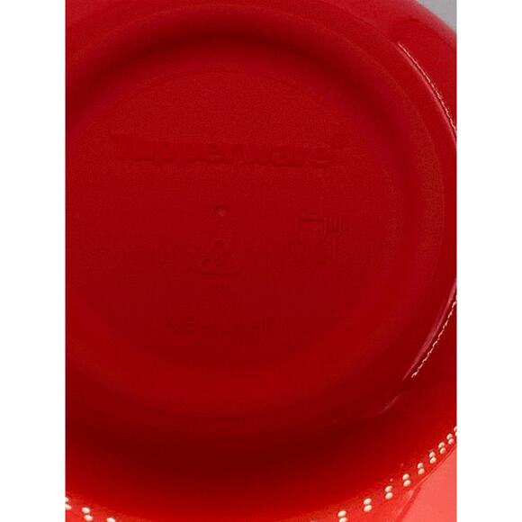 Tupperware Apple Container Shaped Red Treat Snack With Hinged Lid Forget Me Not - Picture 5 of 6
